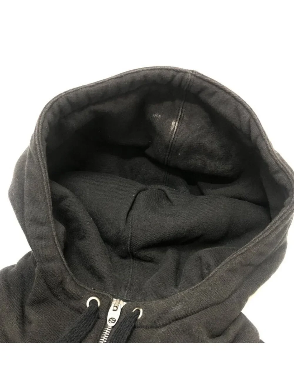 Gucci Hoodie Arm Logo Print Half Zip Cotton Black